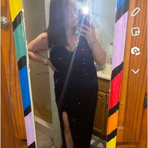 Black prom dress size 14/16